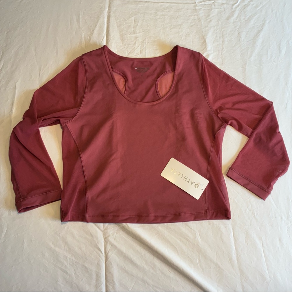 Athleta Women's Long Sleeve Pacer Mesh Top Large NWT